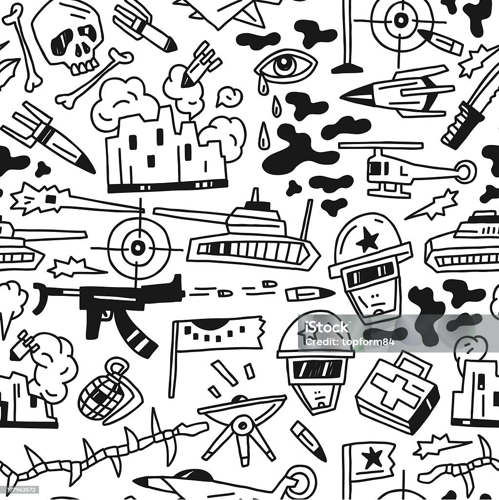 War Graphics Simple War Seamless Background Stock Illustration - Download Image Now - Air ...
