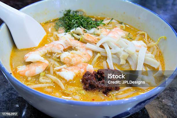 Singapur Laksa Z Krewetki Makro - zdjęcia stockowe i więcej obrazów Laksa - Laksa, Singapur, Azja