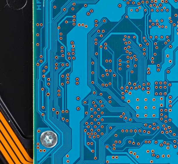 istock Close up of computer circuit board 1779661235