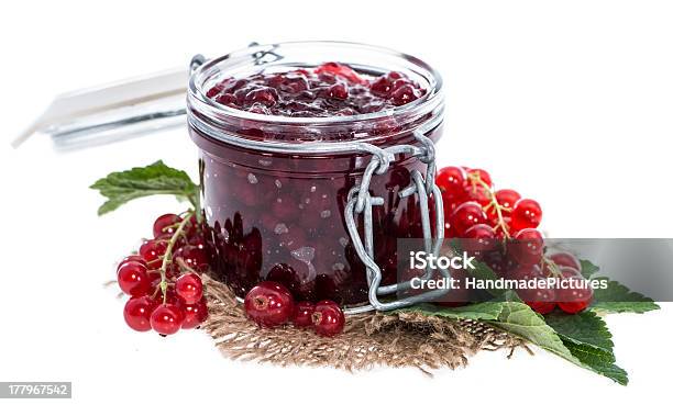 Photo libre de droit de Isolé Confiture De Groseille Rouge banque d'images et plus d'images libres de droit de Aliment - Aliment, Aliment cru, Aliment en portion