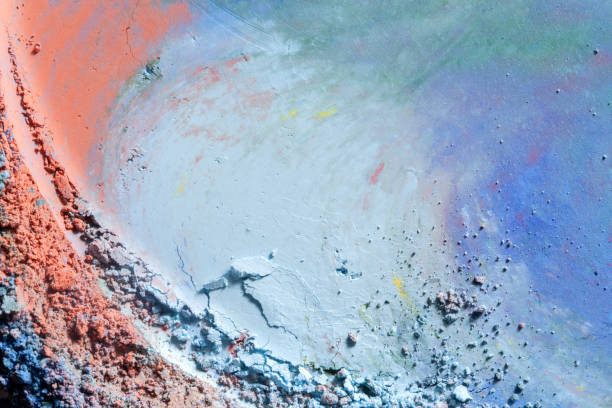 pigmentów kolorów - talk w pudrze obrazy zdjęcia i obrazy z banku zdjęć