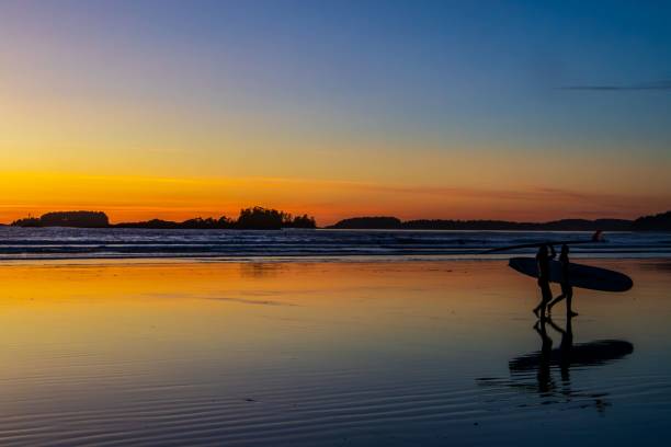 istock Group of friends enjoying a sunset surf session on a beach 1779720012