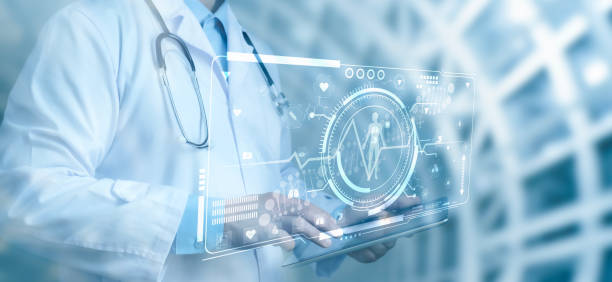 istock Doctor work with experiences a virtual interface with human body analysis. Digital healthcare and network connectivity on a modern interface. medical technology and futuristic concept 1779720022