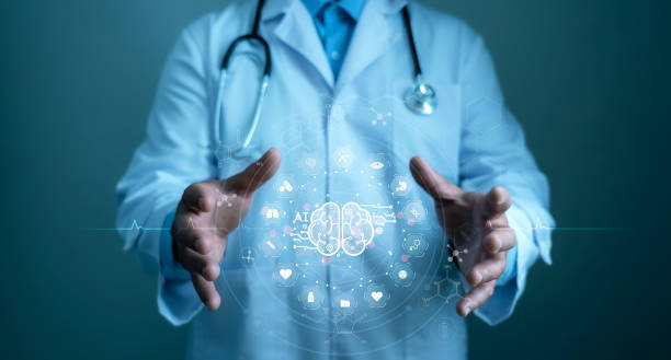 istock Doctor hold medical AI data global network connection cyber. Smart AI. Innovation. Science and technology.Intelligent medical technology develop health insurance. 1779720052