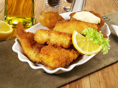 Fried Fish Nuggets Snack
