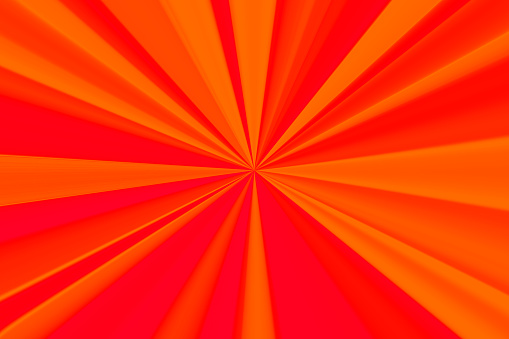 Abstract radial beams background in red colors.