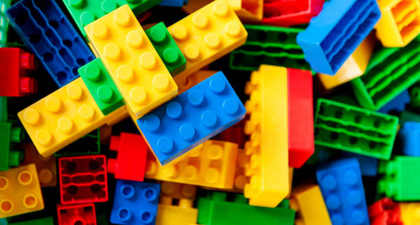 istock Large group of plastic toy blocks for background 1779744015