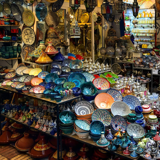 istock Colorful plates and glasware in a souk in Marrakesh, Morocco 1779752586