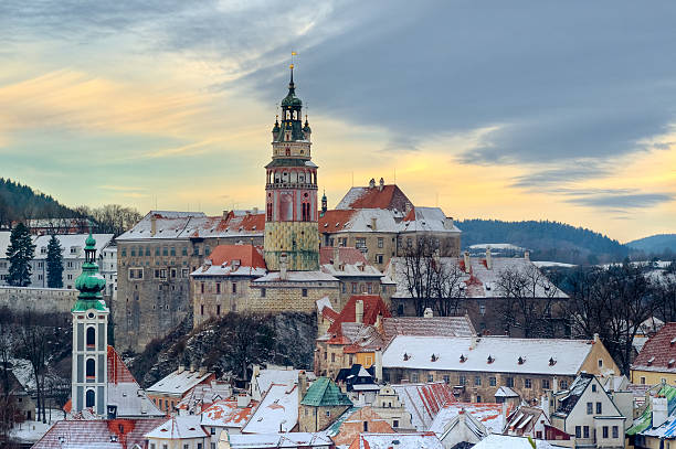 istock Cesky krumlov at winter, day before christmas 177975726
