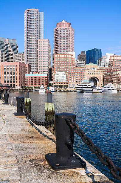 보스턴 금융 관구 - rowes wharf 뉴스 사진 이미지