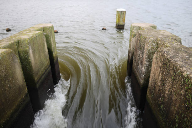 Water storage to prevent flooding in the Eendragtspolder where 4 million cubic meter water can be stored to prevent high water in Rotterdam, the Netherlands