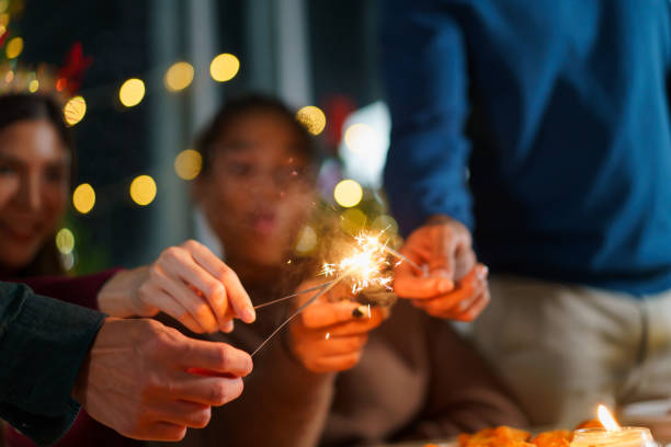 istock People celebrating Christmas party. 1779869325