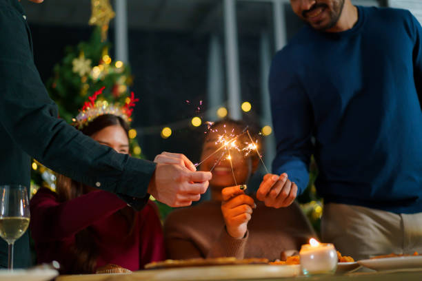 istock People celebrating Christmas party. 1779869327