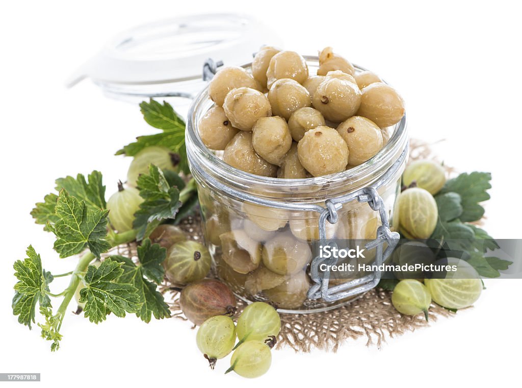 Préservé Gooseberries sur blanc - Photo de Aliment libre de droits