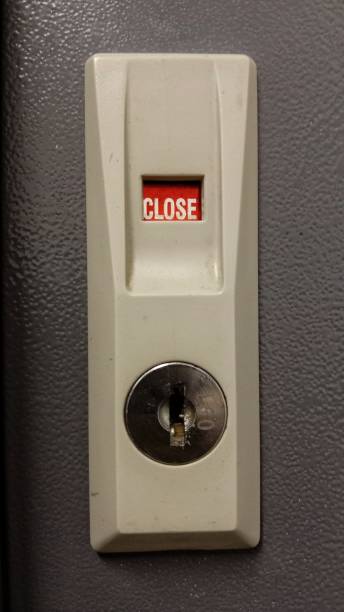 istock Automatic Wardrove Keys With Shown Close And Open Warning 1779879007