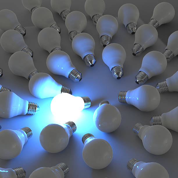 istock 3d growing light bulb standing out from the unlit incandescent 177988235