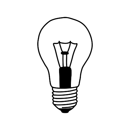 Lightbulb Vector Illustration. Creativity, New Ideas, Innovation, Inspiration.