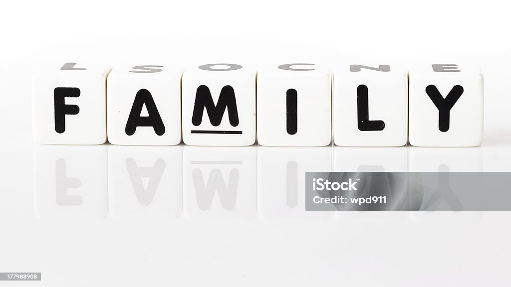 Conceito de família - Foto de stock de Branco royalty-free