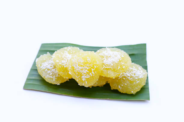 istock Steamed cassava cake. Thai dessert 1779901951
