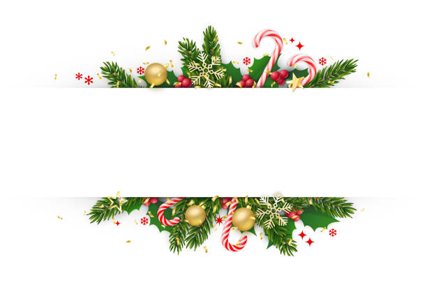 Holidays realistic vector garland frame. Holidays frame template. The file contains transparency and gradient mesh. Carefully layered and grouped for easy editing. vector food branch twig stock illustrations