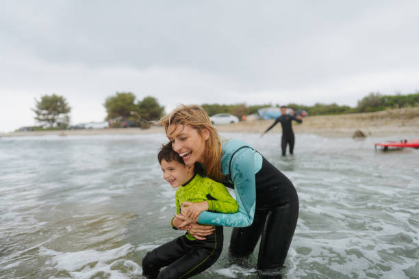istock Gloomy day on the beach with my mom 1779913261