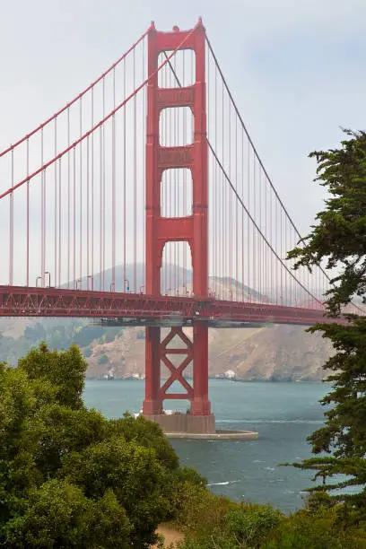 Photo of Golden Gate Bridge, the symbol of San Francisco city - California - USA