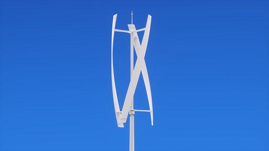 Vertical wind turbine blades.