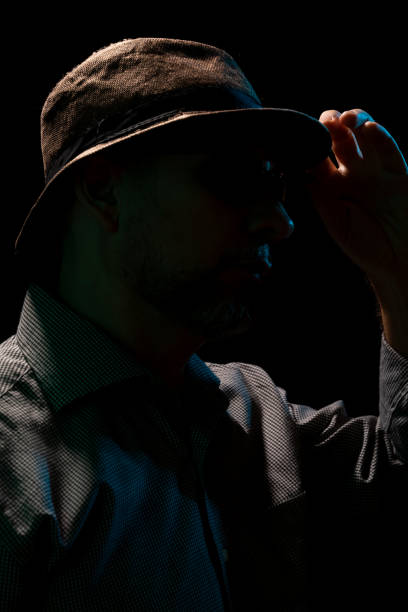 istock Mysterious man wearing hat and sunglasses. 1779919314