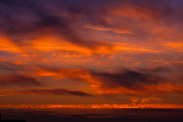 Sunset sky stock photo