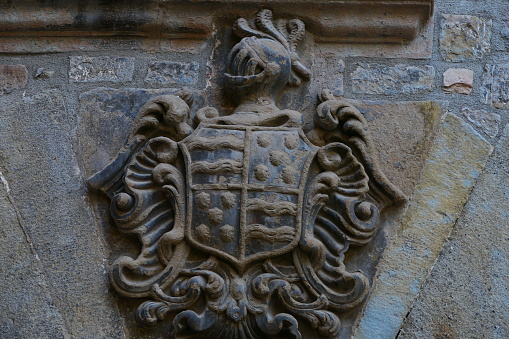 Coat of arms, historic center of Solsona, Catalonia