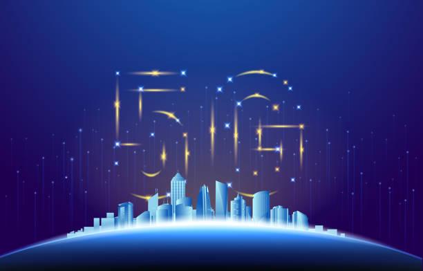 Miasto 5G – artystyczna grafika wektorowa