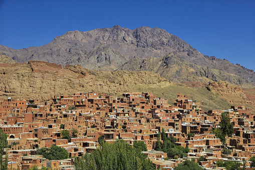 Old Abyaneh village in mountains of Iran