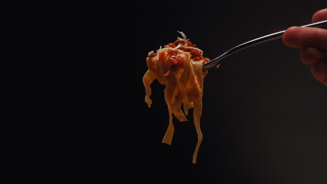 Italian Linguini on a Fork