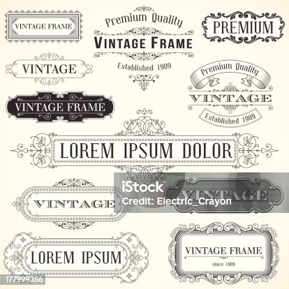 istock Vintage Ornate Labels and Frames 177999356