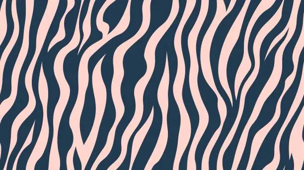 Vector illustration of Vector Animals background. Zebra pattern. Collage contemporary print. Vector background. Vector seamless pattern.