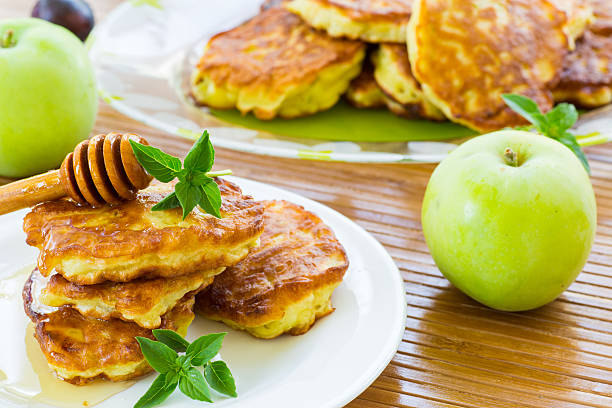 istock pancakes with apples and honey 178001453