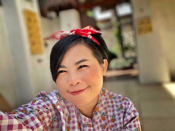 istock Selfie photos while relaxing in a resort 1780024037