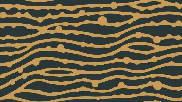 Vector illustration of Background for the tiger skin design. Abstract background delusive dark deformed lines motion. Mountain landscape background. Cover design template. Illustrations wavy of vector. Seamless.