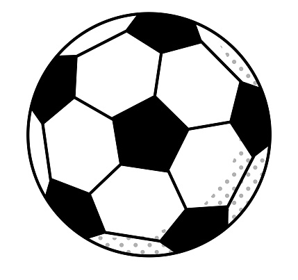 Soccer ball icon (monochrome)