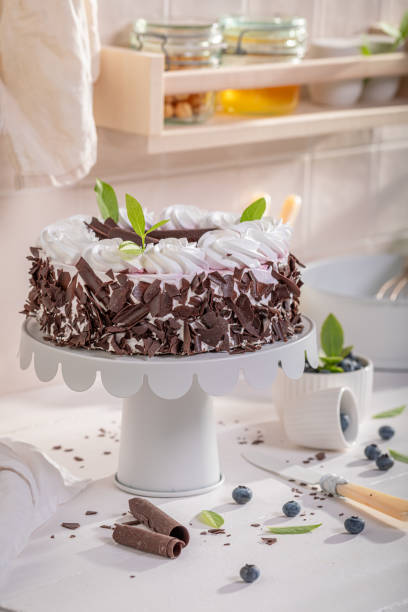 istock Tasty blueberry cake served as summer dessert. 1780043082