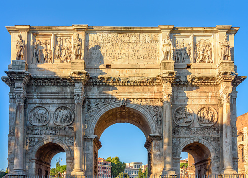 Arch of Constantine (Arco di Constantino) near Colosseum (Coliseum), Rome, Italy