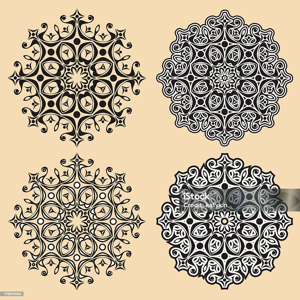 Beautiful Lace Pattern Beautiful Lace Pattern The Circular Background Stock Illustration ...