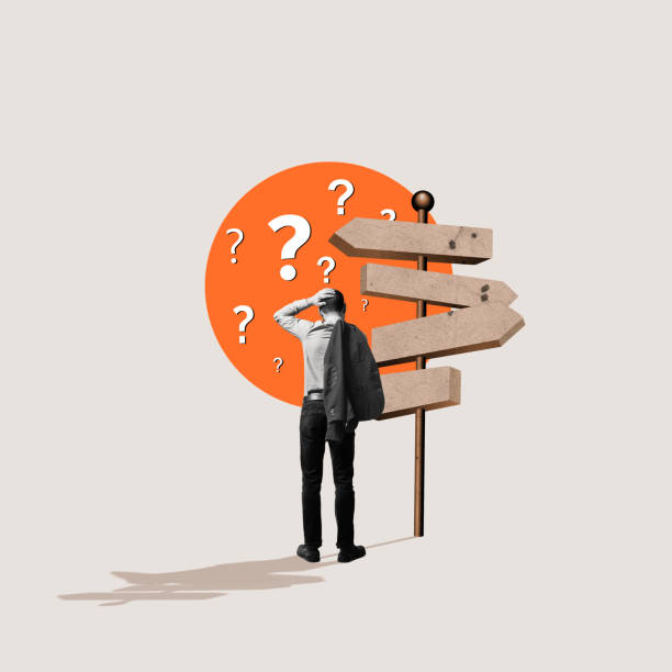 Choosing the right business strategy.  Concept.