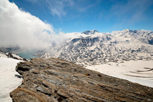 Mount Edith Cavell and Angel Glacier, Canadian Rockies, Jasper,  Alberta, Canada