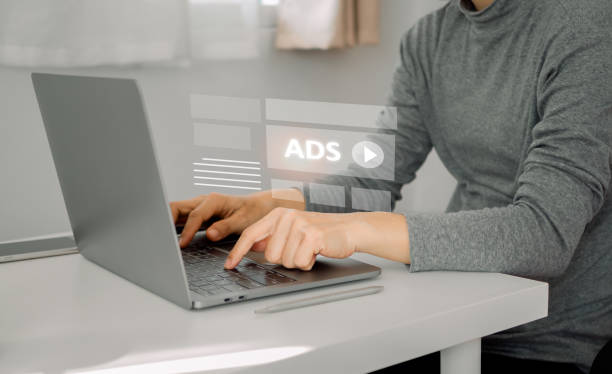 istock People using Ads for digital marketing concept. Ads on web, ad on internet, digital marketing. Online Advertising concept, ad on internet, digital marketing 1780122313