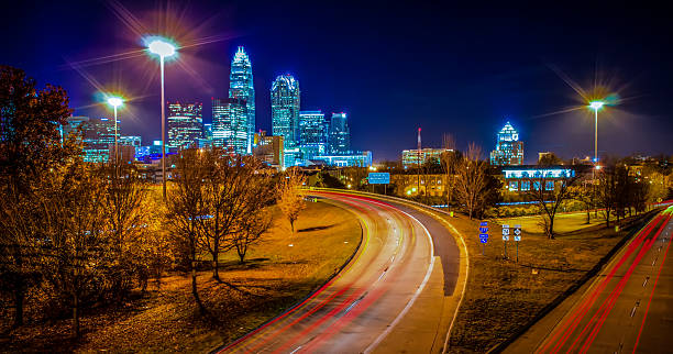 istock Charlotte City Skyline night scene 178012268