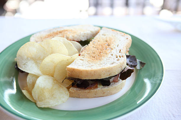 istock Club sandwich with on wood background 178012324