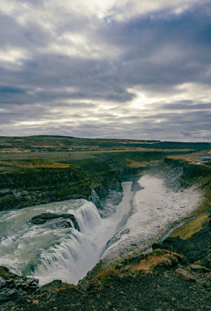 Gullfoss waterfall in the Golden Circle of Iceland