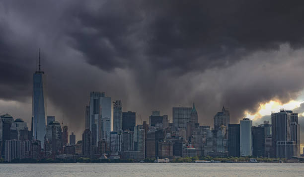 Storm over the New York skyline