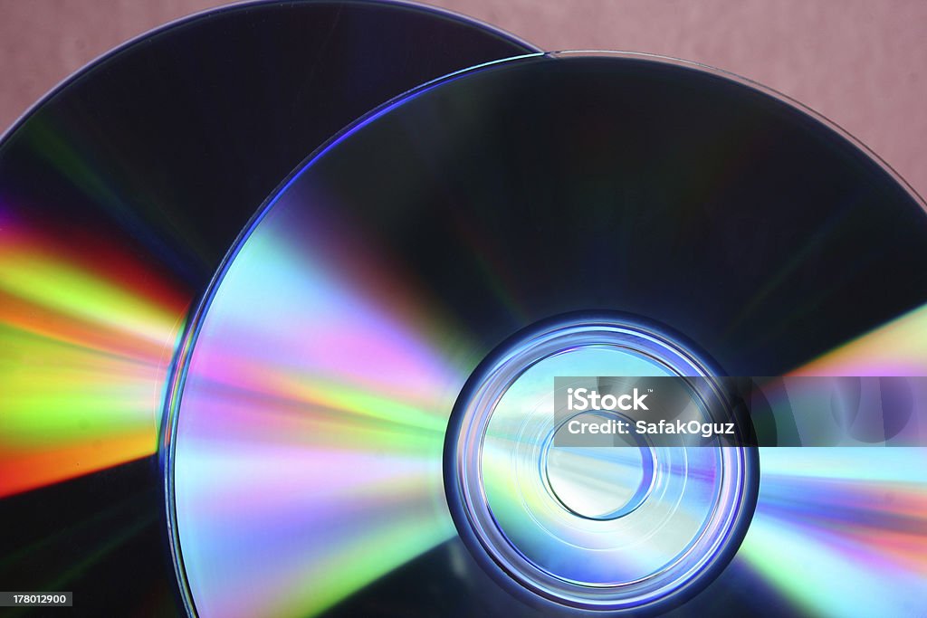 CD or DVD Blue Stock Photo